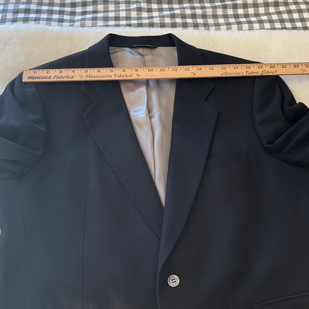 Loro Piana 100% Cashmere Blazer SAKS 5th Ave Black Size 46 **READ description** - Picture 12 of 16